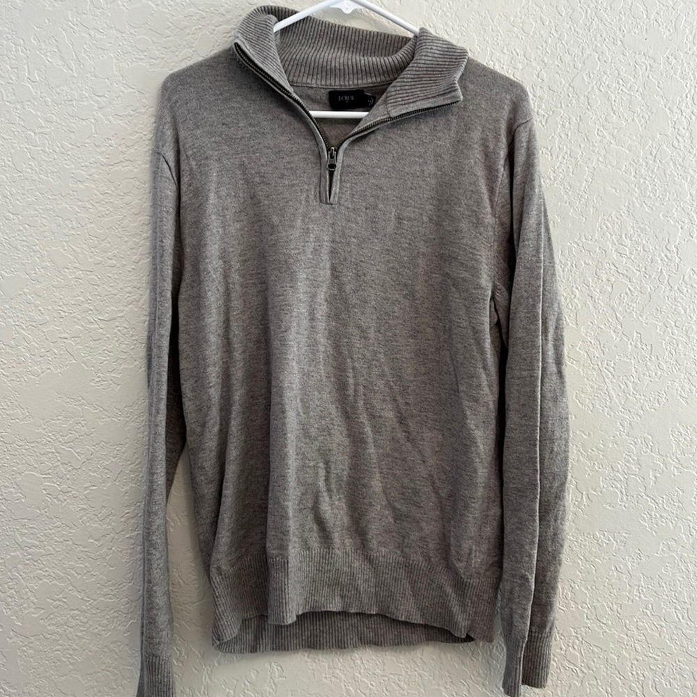 J Crew men’s sweater quarter zip size M